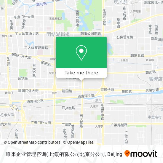 唯来企业管理咨询(上海)有限公司北京分公司 map
