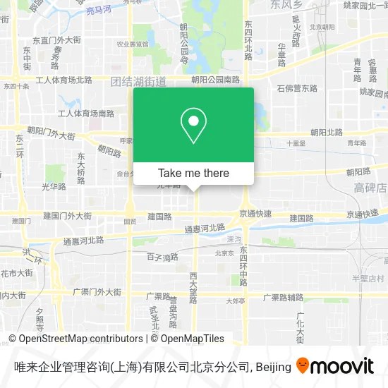 唯来企业管理咨询(上海)有限公司北京分公司 map