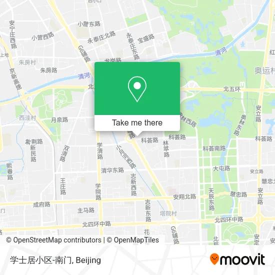 学士居小区-南门 map