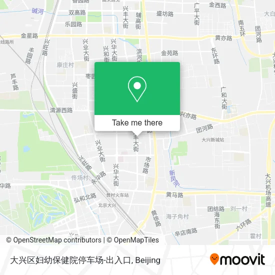 大兴区妇幼保健院停车场-出入口 map