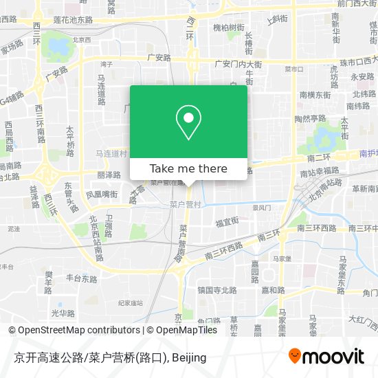 京开高速公路/菜户营桥(路口) map