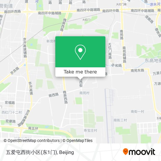五爱屯西街小区(东1门) map
