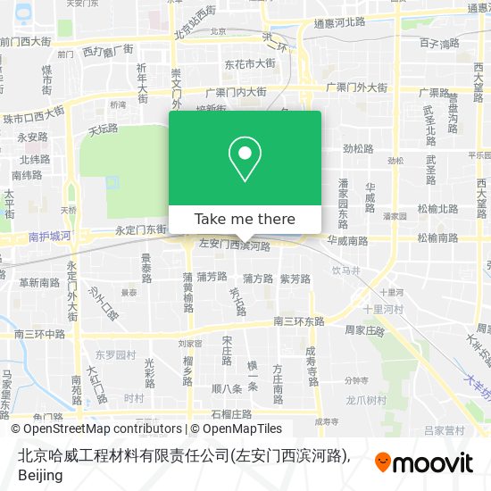 北京哈威工程材料有限责任公司(左安门西滨河路) map