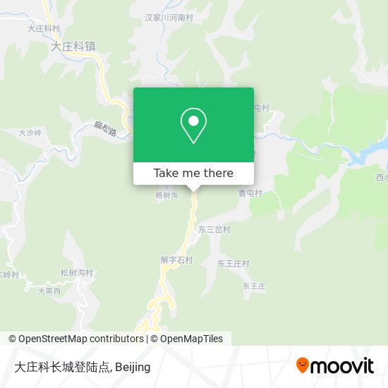 大庄科长城登陆点 map