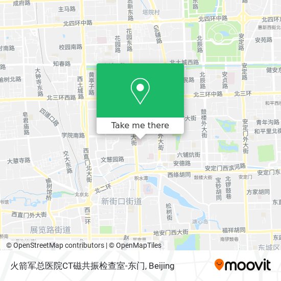 火箭军总医院CT磁共振检查室-东门 map