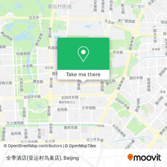 全季酒店(亚运村鸟巢店) map