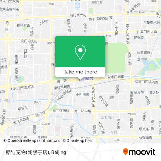 酷迪宠物(陶然亭店) map