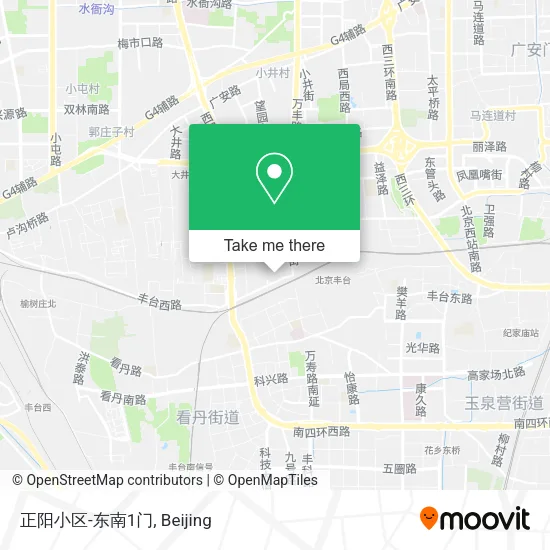正阳小区-东南1门 map