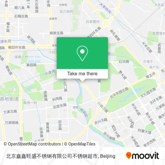 北京鑫鑫旺盛不锈钢有限公司不锈钢超市 map