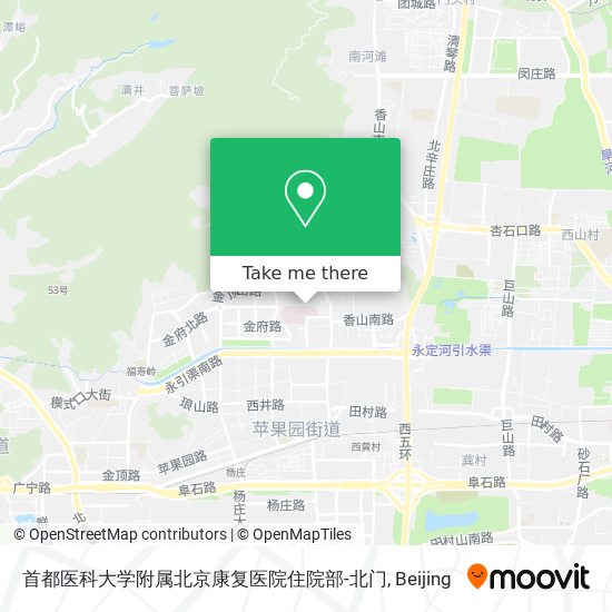 首都医科大学附属北京康复医院住院部-北门 map