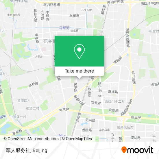 军人服务社 map