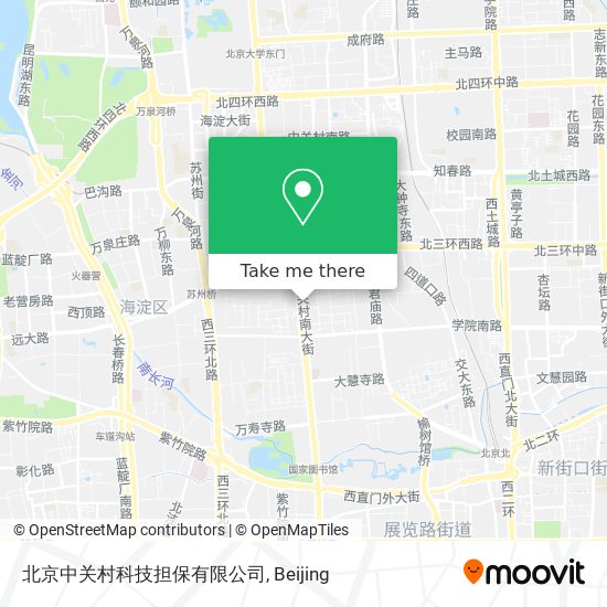 北京中关村科技担保有限公司 map