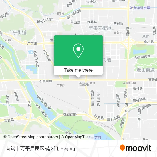 首钢十万平居民区-南2门 map