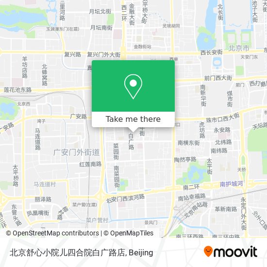 北京舒心小院儿四合院白广路店 map