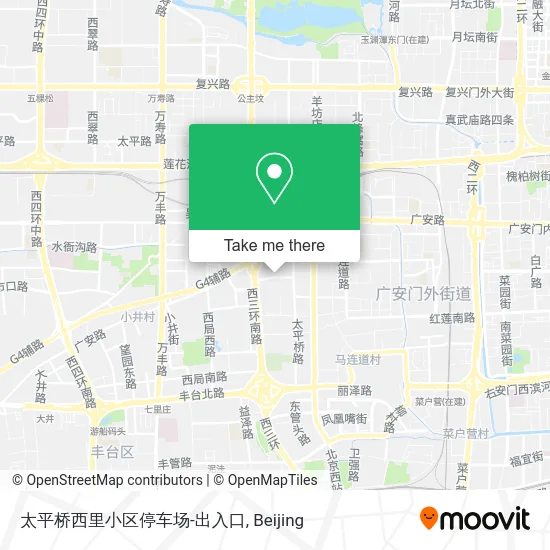 太平桥西里小区停车场-出入口 map