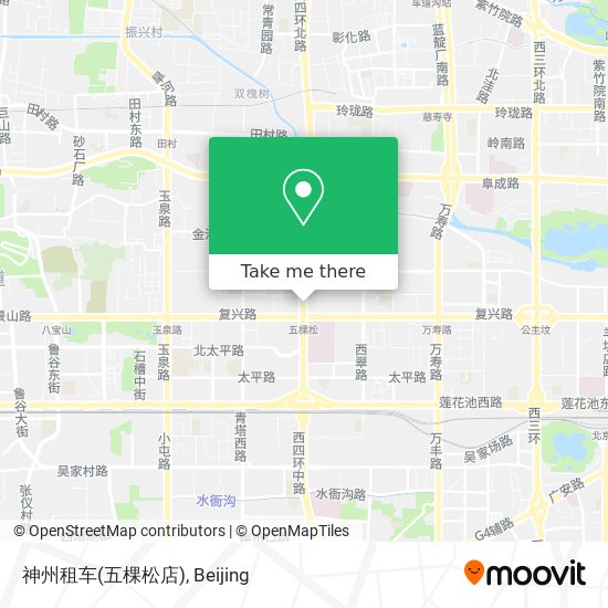 神州租车(五棵松店) map