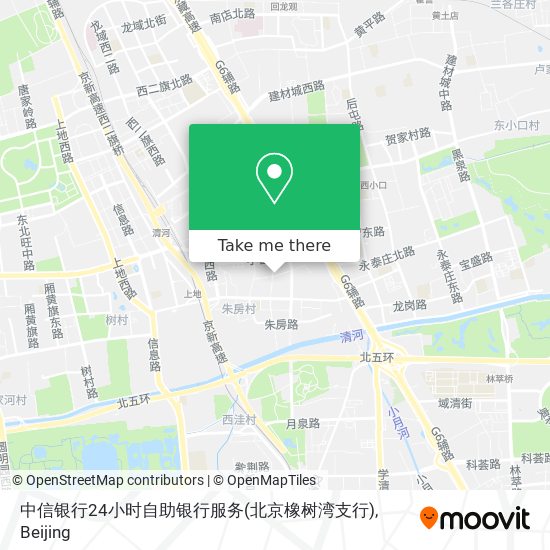 中信银行24小时自助银行服务(北京橡树湾支行) map