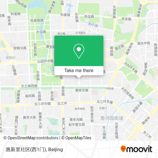 惠新里社区(西1门) map