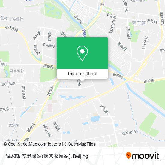 诚和敬养老驿站(康营家园站) map