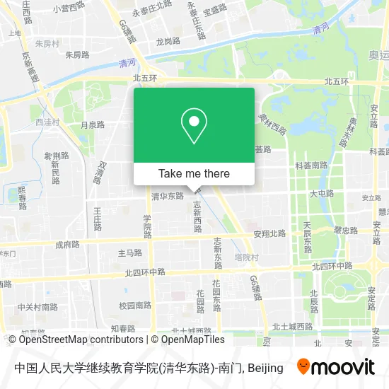 中国人民大学继续教育学院(清华东路)-南门 map