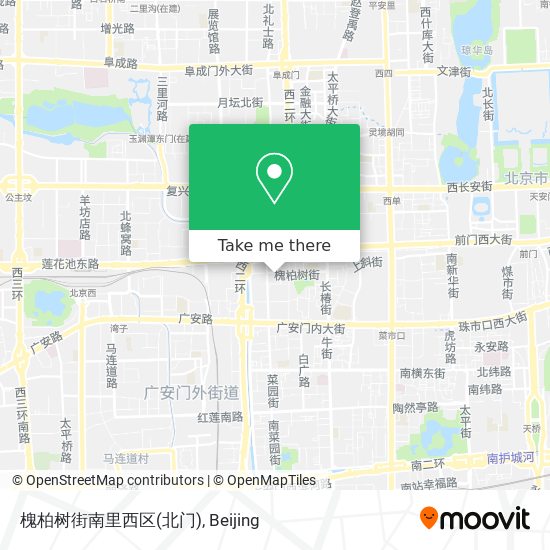 槐柏树街南里西区(北门) map