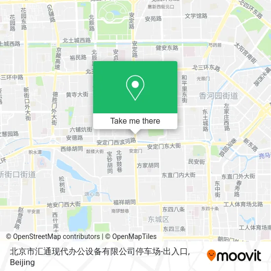 北京市汇通现代办公设备有限公司停车场-出入口 map