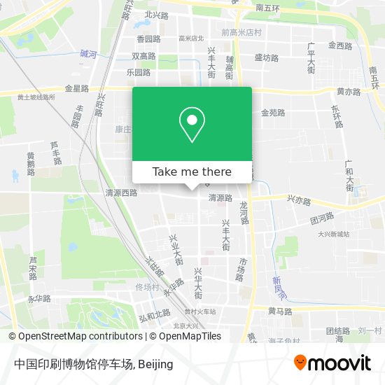 中国印刷博物馆停车场 map