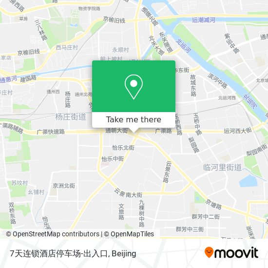 7天连锁酒店停车场-出入口 map