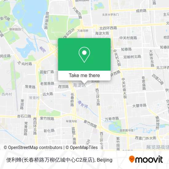 便利蜂(长春桥路万柳亿城中心C2座店) map