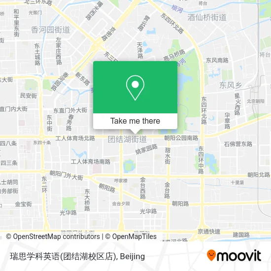 瑞思学科英语(团结湖校区店) map