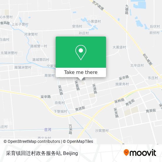 采育镇回迁村政务服务站 map