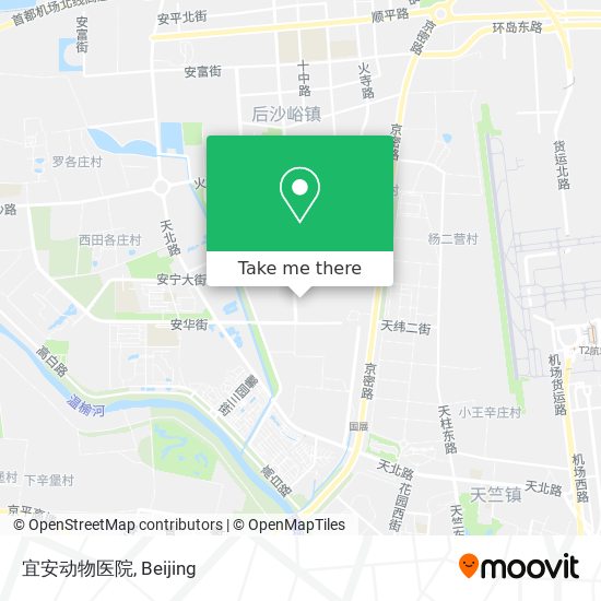 How To Get To 宜安动物医院in 天竺地区by Bus Or Metro