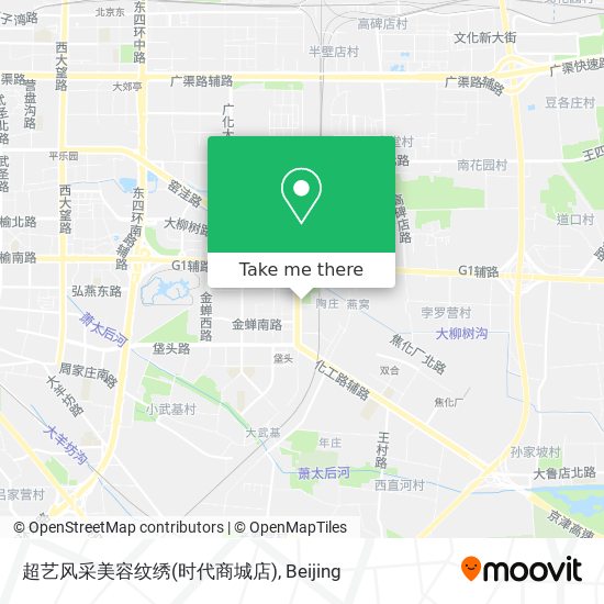 超艺风采美容纹绣(时代商城店) map
