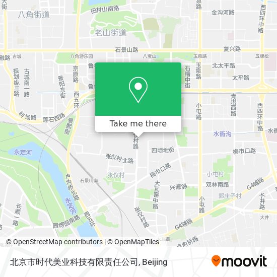 北京市时代美业科技有限责任公司 map