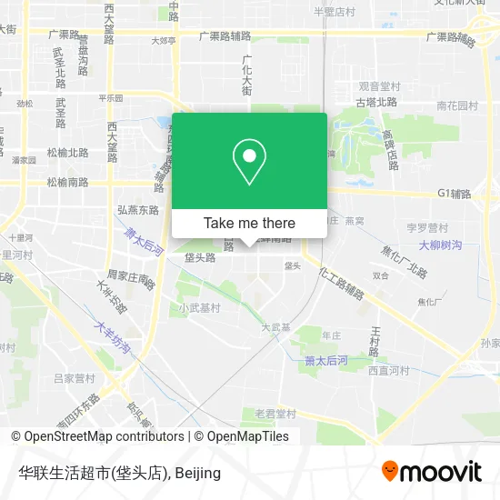 华联生活超市(垡头店) map