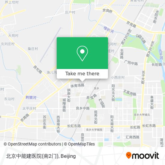 北京中能建医院(南2门) map