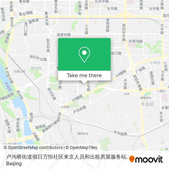 卢沟桥街道假日万恒社区来京人员和出租房屋服务站 map