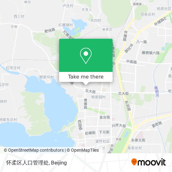 怀柔区人口管理处 map