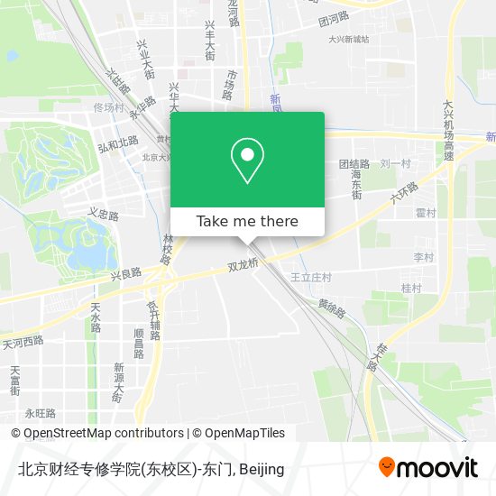 北京财经专修学院(东校区)-东门 map