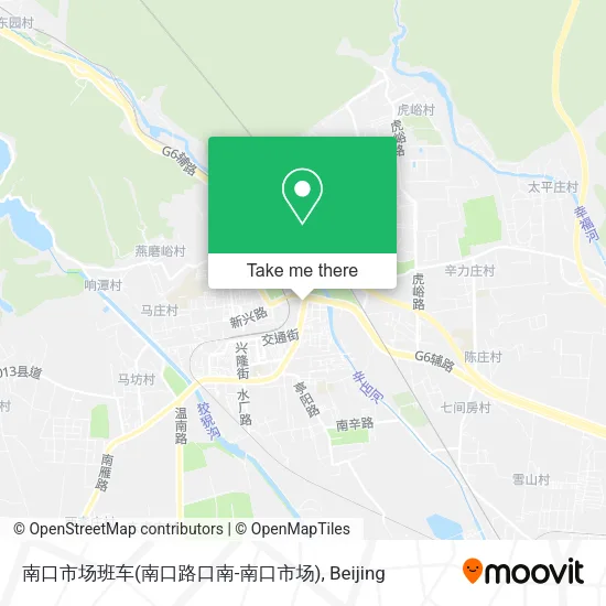 南口市场班车(南口路口南-南口市场) map