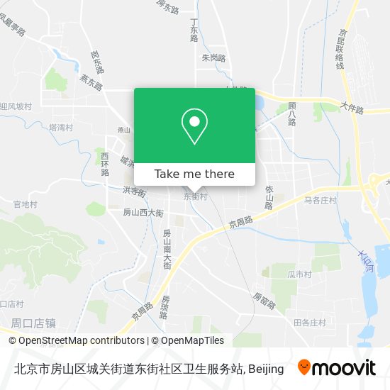 北京市房山区城关街道东街社区卫生服务站 map