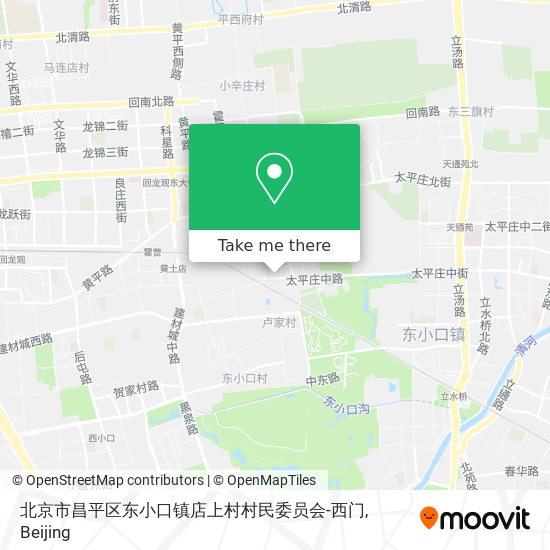 北京市昌平区东小口镇店上村村民委员会-西门 map