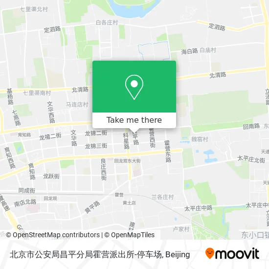 北京市公安局昌平分局霍营派出所-停车场 map
