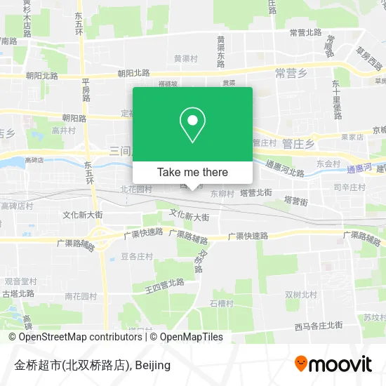 金桥超市(北双桥路店) map