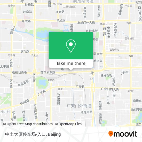 中土大厦停车场-入口 map