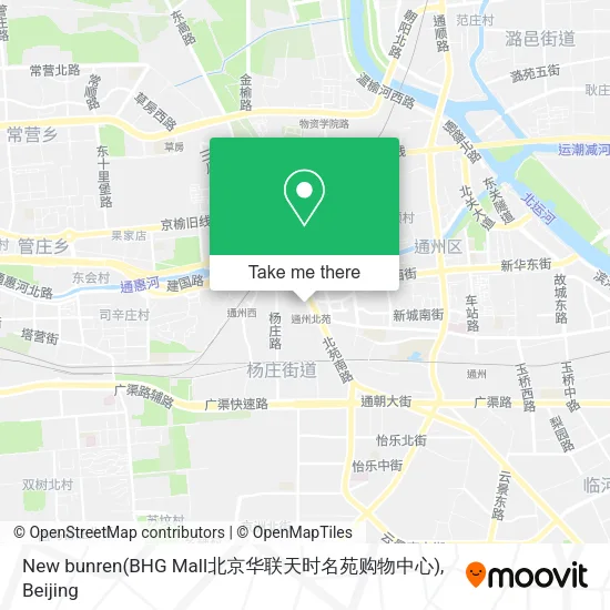 New bunren(BHG Mall北京华联天时名苑购物中心) map