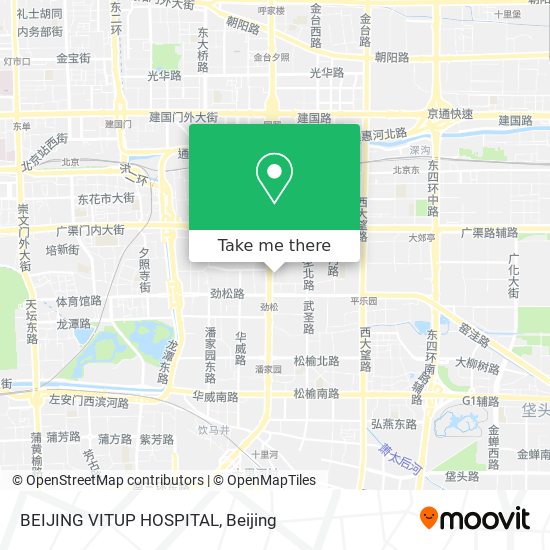 BEIJING VITUP HOSPITAL map