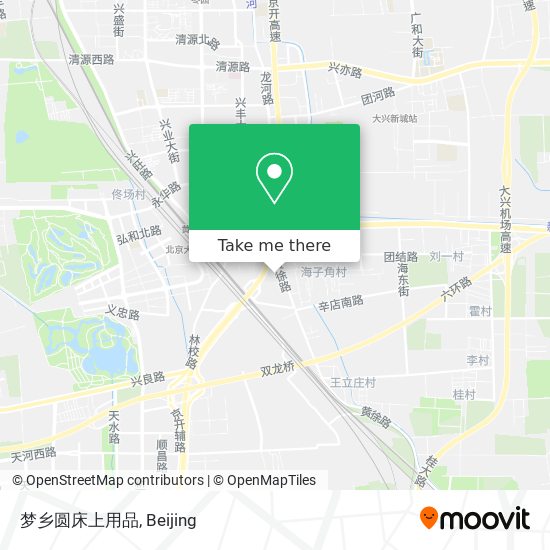 梦乡圆床上用品 map