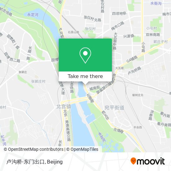 卢沟桥-东门出口 map