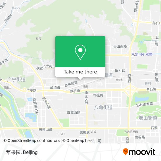 苹果园 map